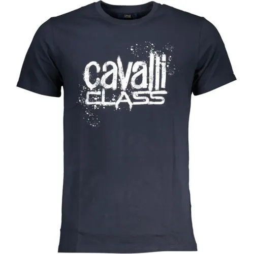 T-Shirts, male, , Size: XL Printed Logo Tee - Cavalli Class - Modalova