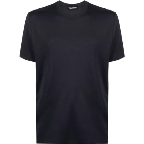 Crew-neck T-shirt and Polo , male, Sizes: 3XL, 4XL, 2XL, M, XL, L - Tom Ford - Modalova