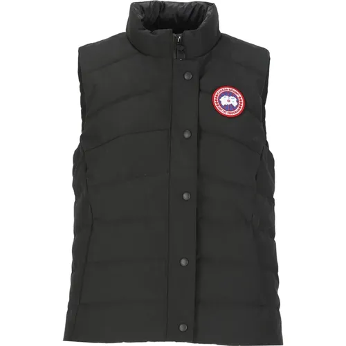 Quilted Vest with High Neck , female, Sizes: S - Canada Goose - Modalova
