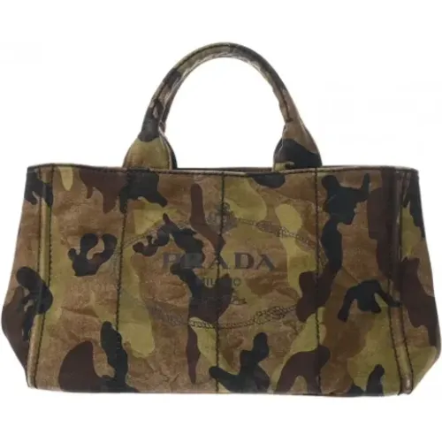 Pre-owned Tote Bags, female, , Size: ONE SIZE Pre-owned Canvas totes - Prada Vintage - Modalova