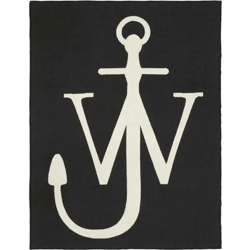 Anchor Logo-Patch Blanket , female, Sizes: ONE SIZE - JW Anderson - Modalova