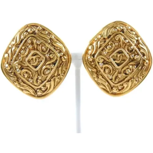 Pre-owned Jewellery, female, , Size: ONE SIZE Pre-owned Metal earrings - Chanel Vintage - Modalova