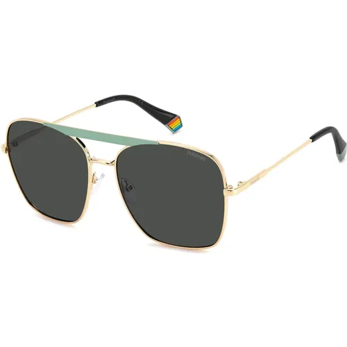 Sunglasses,Ivory Gold/Brown Sonnenbrille - Polaroid - Modalova