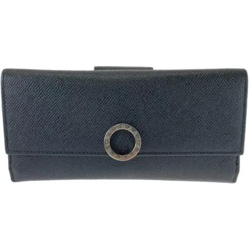 Pre-owned Wallets, male, , Size: ONE SIZE Pre-owned Leather wallets - Bvlgari Vintage - Modalova