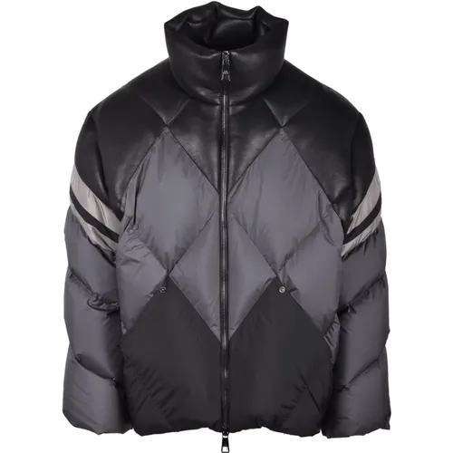 Winter Jackets, male, , Size: M Padded Jacket with Elastane Blend - Neil Barrett - Modalova