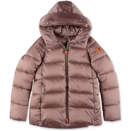 Kids,Schwarze Nylon Gepolsterte Winterjacke - Save The Duck - Modalova