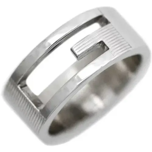 Pre-owned Jewellery, female, , Size: ONE SIZE Pre-owned Silver rings - Gucci Vintage - Modalova