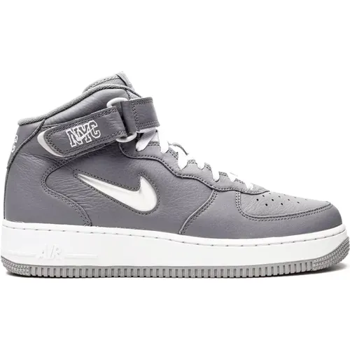 Cool Grey/White Jewel NYC Sneakers , female, Sizes: 5 1/2 UK - Nike - Modalova