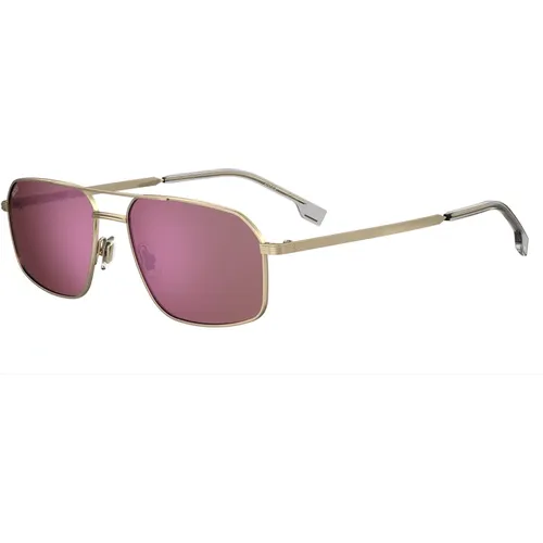 Sunglasses, male, , Size: 58 MM Gold/Pink Sunglasses 1603/S - Hugo Boss - Modalova