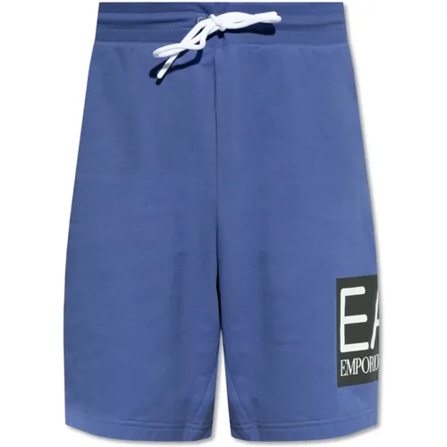 Shorts mit Logo , Herren, Größe: L - Emporio Armani EA7 - Modalova
