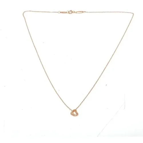 Pre-owned Jewellery, female, , Size: ONE SIZE Pre-owned Rose Gold necklaces - Tiffany & Co. Pre-owned - Modalova