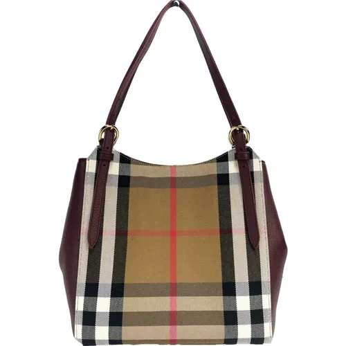 Canvas Check Tote Tasche Handtasche - Burberry - Modalova