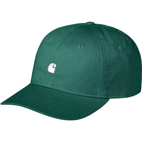Grüne Baumwoll-Baseballkappe mit Logo-Stickerei , Herren, Größe: ONE Size - Carhartt WIP - Modalova