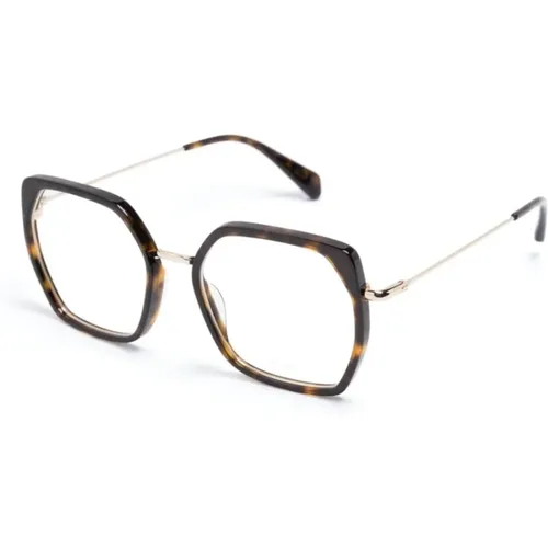 Braun/Havana Optische Brille Stilvoll Must-Have , Damen, Größe: 51 MM - Kaleos - Modalova