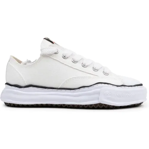 Weiße Canvas Low-Top Sneaker mit Originalsohle , Damen, Größe: 40 EU - Mihara Yasuhiro - Modalova