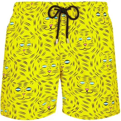 Beachwear, male, , Size: XL Bengale Tigers Swim Shorts - Vilebrequin - Modalova