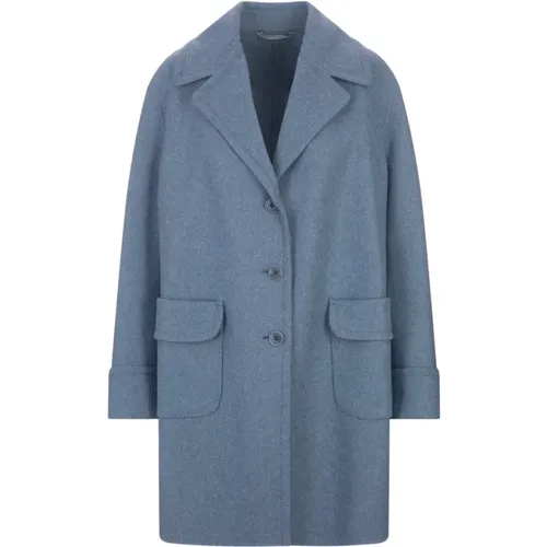 Wool Blend Single-Breasted Coat , female, Sizes: S - Ermanno Scervino - Modalova