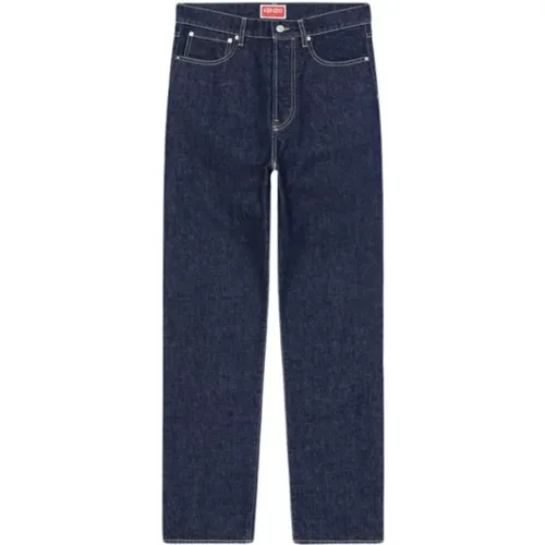 Raw Denim Straight Cut Jeans , male, Sizes: W34 L32, W30 L32, W33 L32 - Kenzo - Modalova