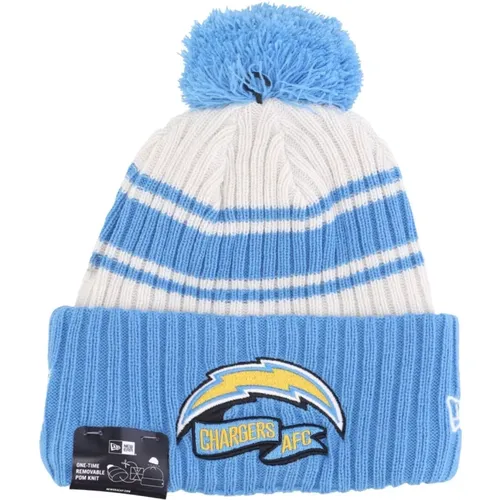 Beanies, male, , Size: ONE SIZE Chargers Pom Pom Beanie Hat - new era - Modalova