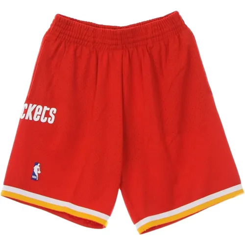 Sportswear, male, , Size: L Houston Rockets NBA Swingman Basketball Shorts - Mitchell & Ness - Modalova