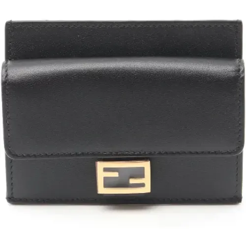 Pre-owned Wallets, female, , Size: ONE SIZE Pre-owned Leather wallets - Fendi Vintage - Modalova