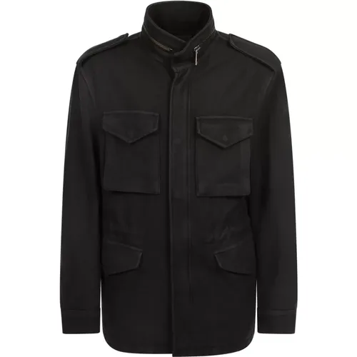 Zipped jacket , male, Sizes: 2XL, XL - Original Vintage - Modalova