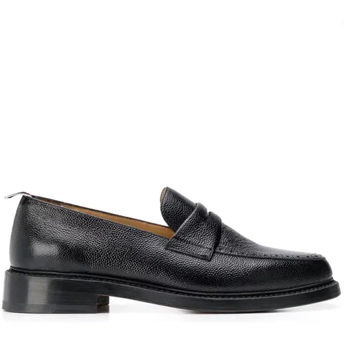 Pebble-Grain Slip-On Loafers , male, Sizes: 7 UK, 5 UK, 8 UK, 6 UK - Thom Browne - Modalova