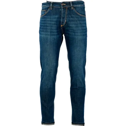 Organische Stretch Denim Tapered Fit Jeans , Herren, Größe: W35 - PT Torino - Modalova