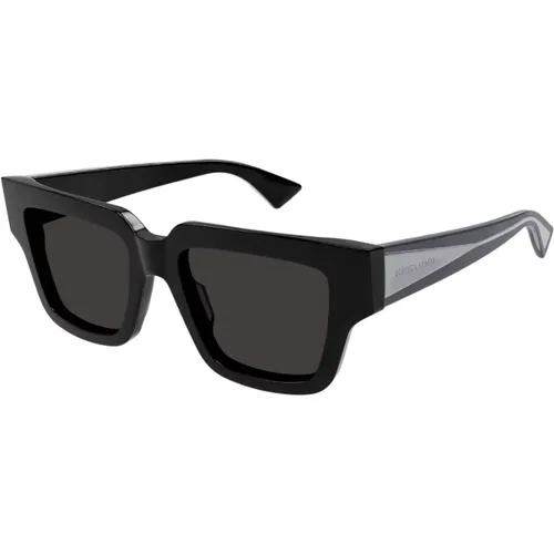 Schwarze Sonnenbrille für Frauen , Damen, Größe: 52 MM - Bottega Veneta - Modalova