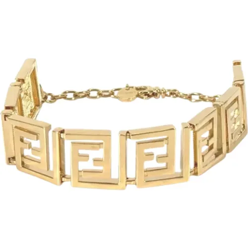 Pre-owned Gold bracelets , female, Sizes: ONE SIZE - Fendi Vintage - Modalova