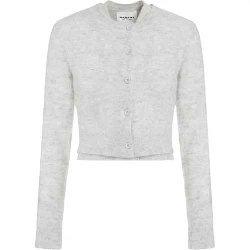 Gerippter Strickwollmix-Cardigan , Damen, Größe: M - Isabel Marant Étoile - Modalova