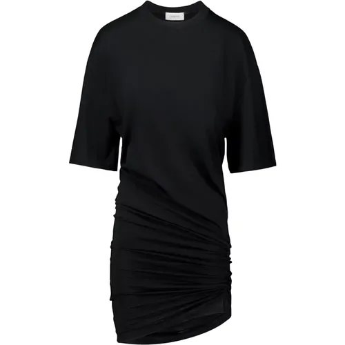 Mini dress with asymmetric drape , female, Sizes: XL, S, L - Laneus - Modalova