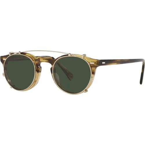 Sunglasses, unisex, , Size: 45 MM Clip-On for Eyewear Frames Gregory Peck OV 5186 - Oliver Peoples - Modalova