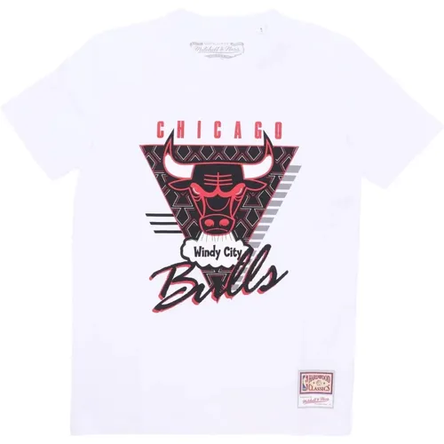 Chicago Bulls NBA Tee Hardwood Classics , Herren, Größe: L - Mitchell & Ness - Modalova