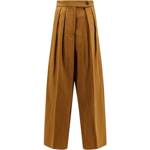 Baumwoll Leinen Weite Hose - Dries Van Noten - Modalova