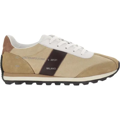 Wildleder Sneakers mit Leder Einsätzen , Damen, Größe: 36 EU - Hogan - Modalova