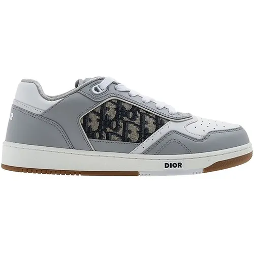 Leather Sneakers with Iconic Monogram , male, Sizes: 17 UK - Dior - Modalova