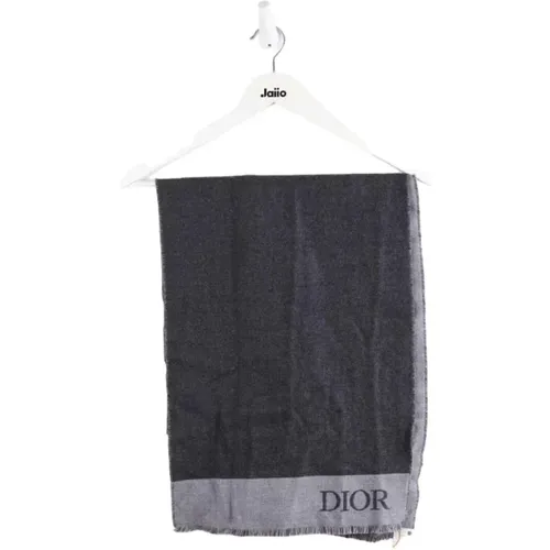 Pre-owned Scarves, female, , Size: ONE SIZE Pre-owned Wool scarves - Dior Vintage - Modalova