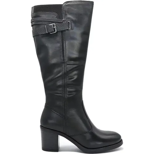 Elegante Schwarze Stiefel , Damen, Größe: 35 EU - Cinzia Soft - Modalova