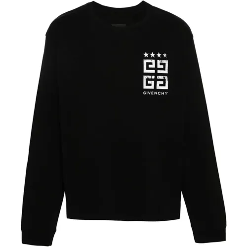G Print Langarm T-Shirt , Herren, Größe: XL - Givenchy - Modalova
