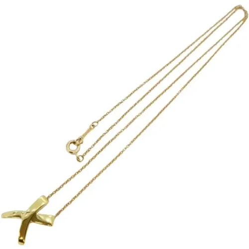 Pre-owned Jewellery, female, , Size: ONE SIZE Pre-owned Gold necklaces - Tiffany & Co. Pre-owned - Modalova