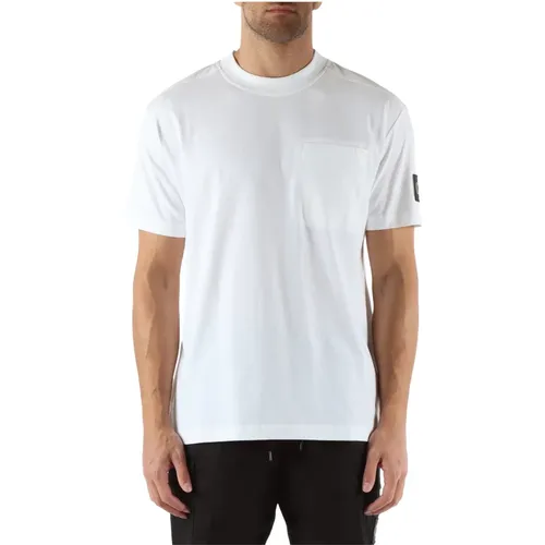 Cotton T-shirt with Front Pocket , male, Sizes: S, XS - Calvin Klein Jeans - Modalova