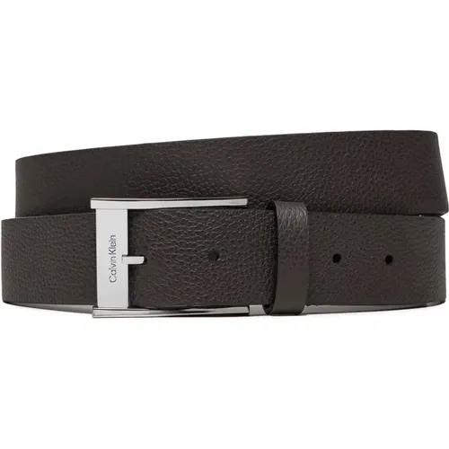 Belts, male, , Size: 95 CM Classic Leather Belt with Buckle - Calvin Klein - Modalova