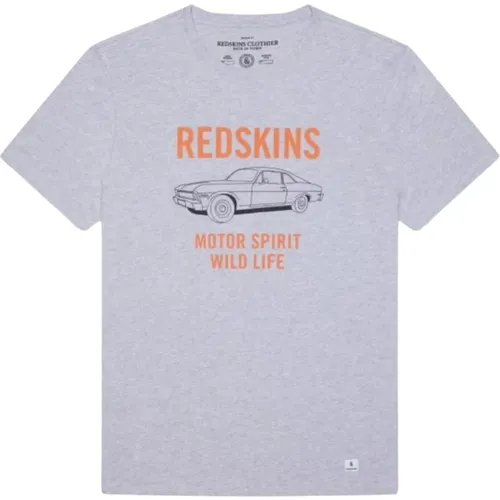 Bedrucktes Logo-T-Shirt - Grau , Herren, Größe: L - Redskins - Modalova