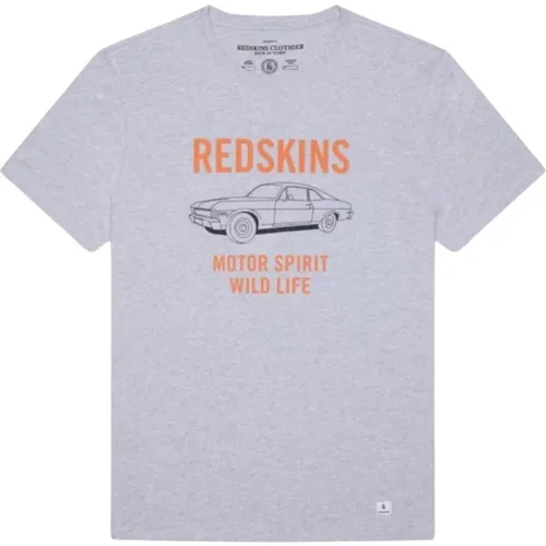 Bedrucktes Logo-T-Shirt - Grau , Herren, Größe: M - Redskins - Modalova