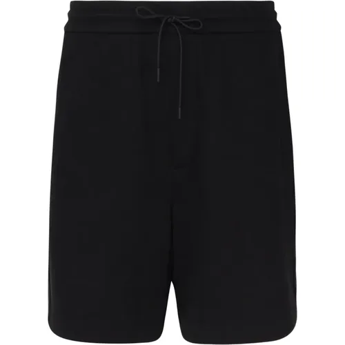 Cotton Elastic Waist Shorts , male, Sizes: L - Emporio Armani - Modalova