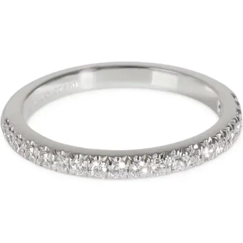 Pre-owned Jewellery, female, , Size: ONE SIZE Pre-owned Platinum rings - Tiffany & Co. Pre-owned - Modalova