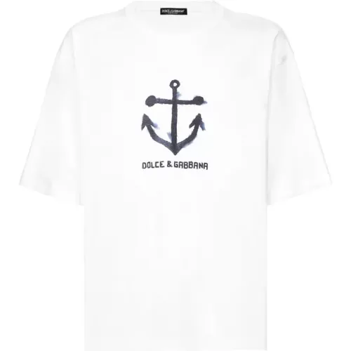 T-shirts and Polos , male, Sizes: L, S - Dolce & Gabbana - Modalova