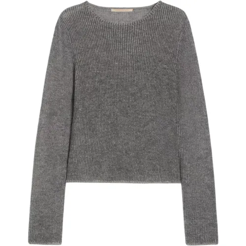 Round-neck Knitwear, female, , Size: S Family Round-neck Knit - Pennyblack - Modalova