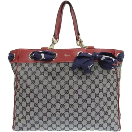 Pre-owned Tote Bags, female, , Size: ONE SIZE Pre-owned Canvas totes - Gucci Vintage - Modalova